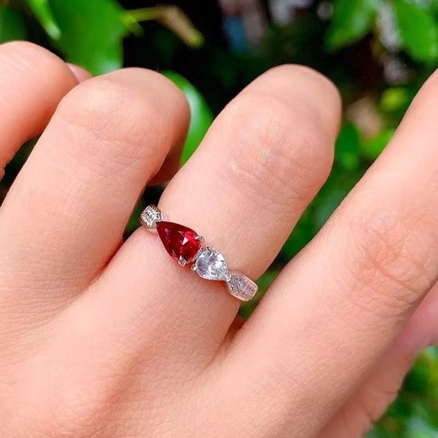 14k Gold 1.15 Ctw Natural Ruby & Diamond Ring - 5