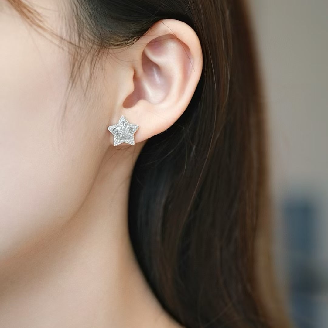 14k Gold 1.2 Ctw Natural H Diamond Jewelry Set - 5