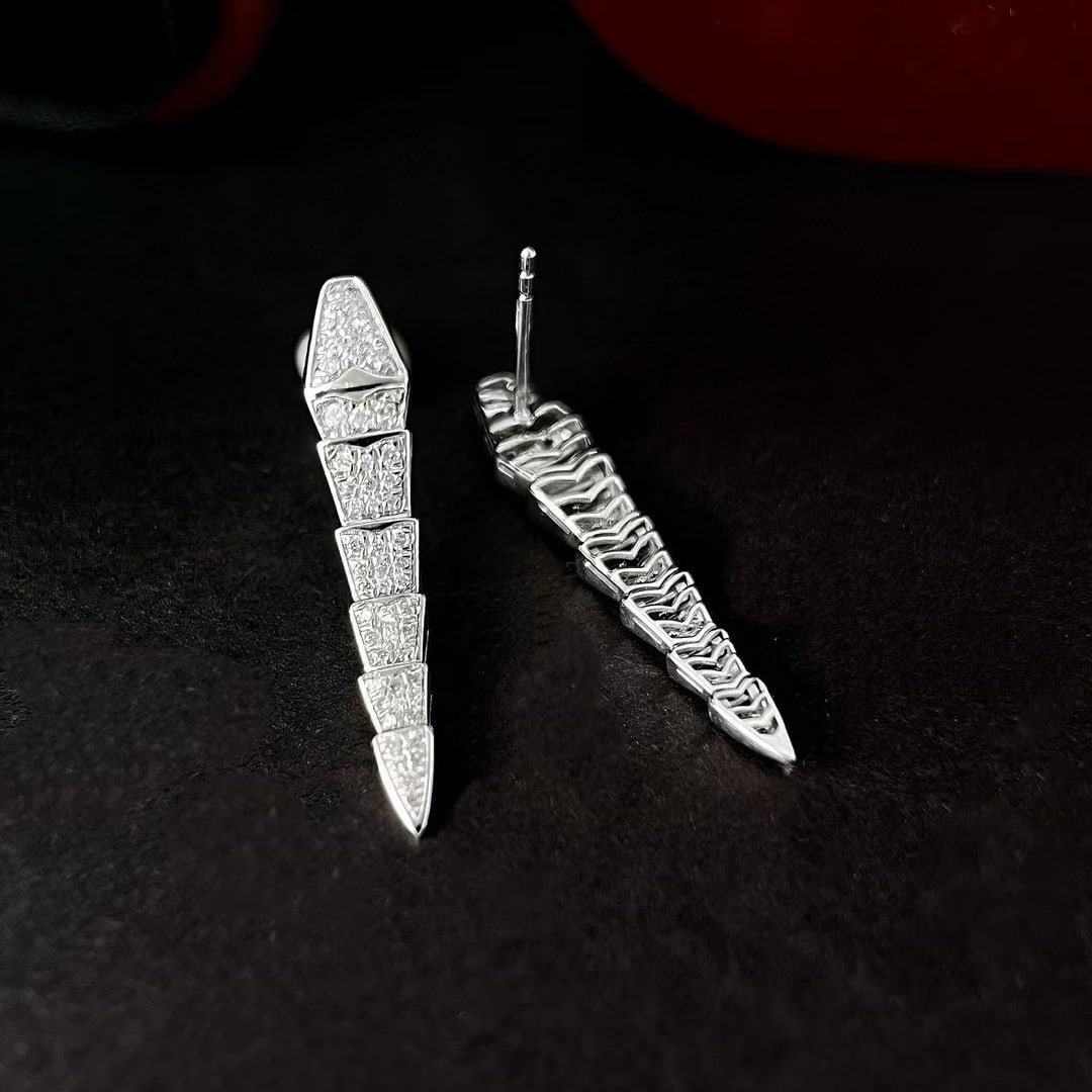 14k Gold 0.5 Ct Natural H Diamond Earrings - 3