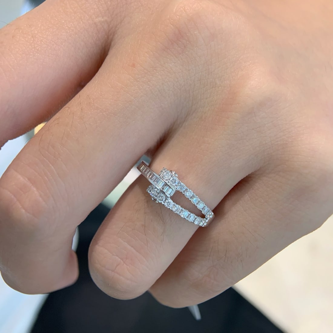 14k Gold 0.5 Ct Natural H Diamond Ring - 4