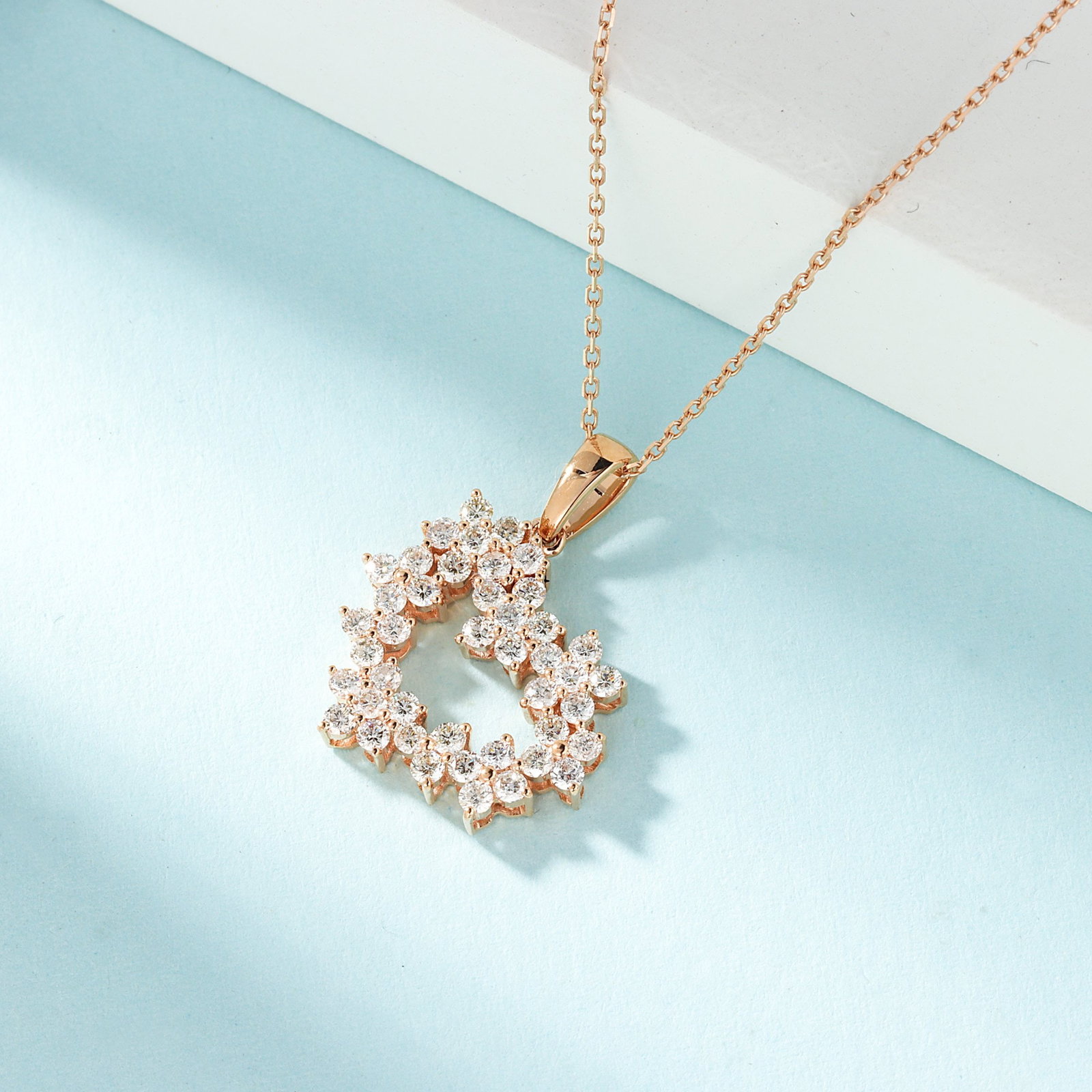 14k Gold 0.76 Ct Natural H Diamond Necklace: Ref:231148246 // gold content:14k gold // main gemstone:diamond // shape:round // carat weight:0. 76ct // clarity grade:vs-si // color:h // treatment:natural // cut grade:g // Condition: New Low