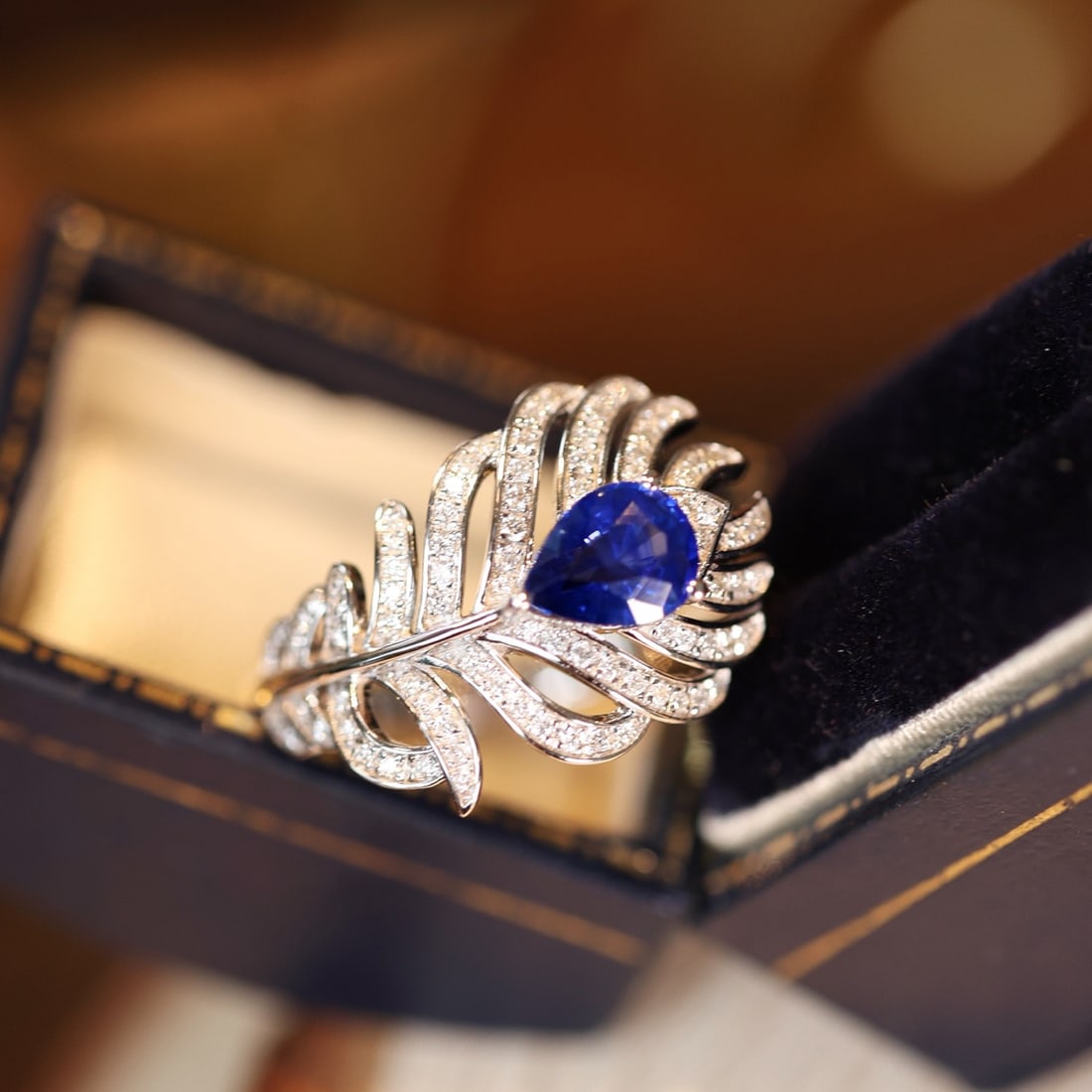 14k Gold 1.30 Ctw Natural Sapphire & Diamond Ring - 2