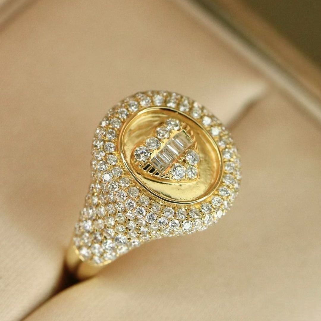 14k Gold 1.65 Ct Natural H Diamond Ring - 2