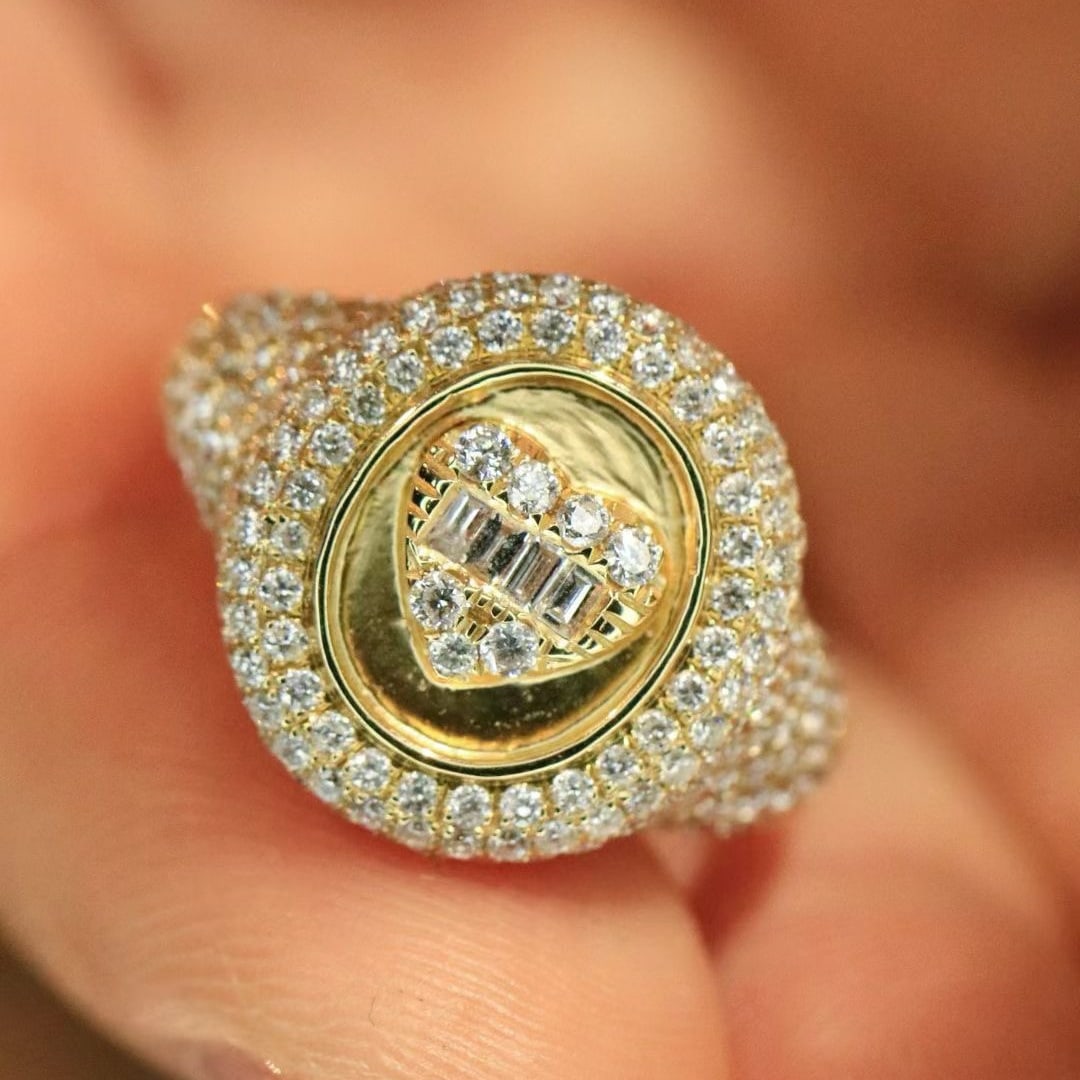 14k Gold 1.65 Ct Natural H Diamond Ring - 3