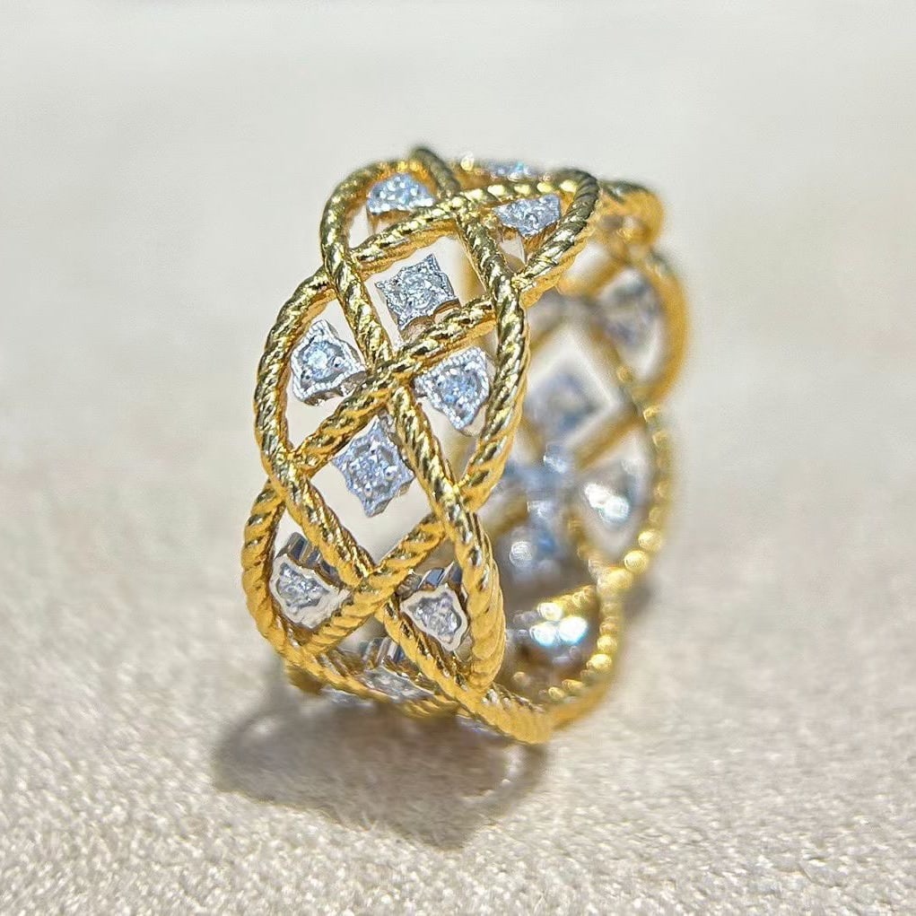 14k Gold 0.26 Ct Natural H Diamond Ring - 3