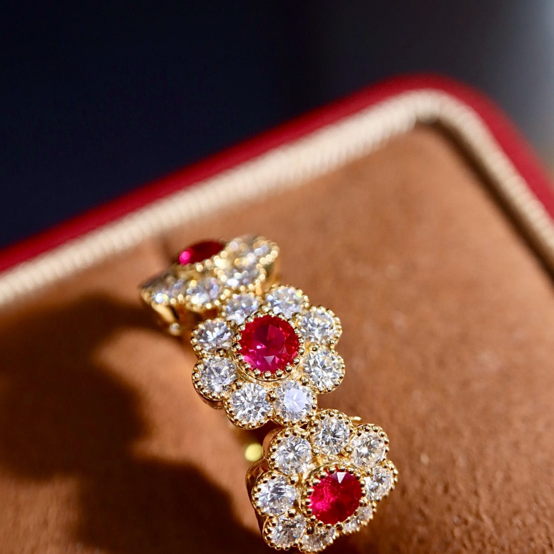 14k Gold 1.75 Ctw Natural Ruby & Diamond Ring - 2