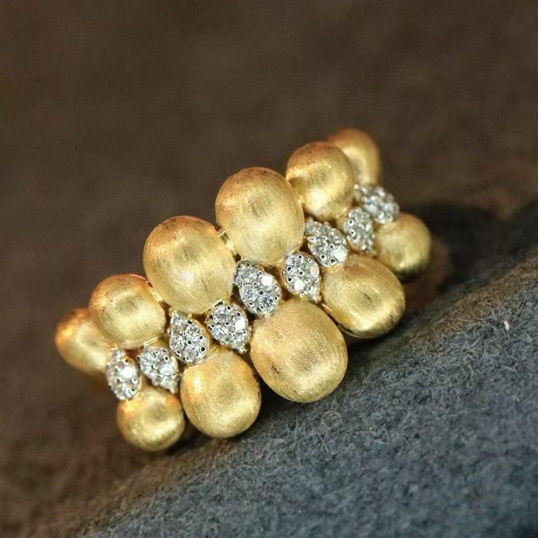 14k Gold 1.65 Ct Natural H Diamond Ring - 5