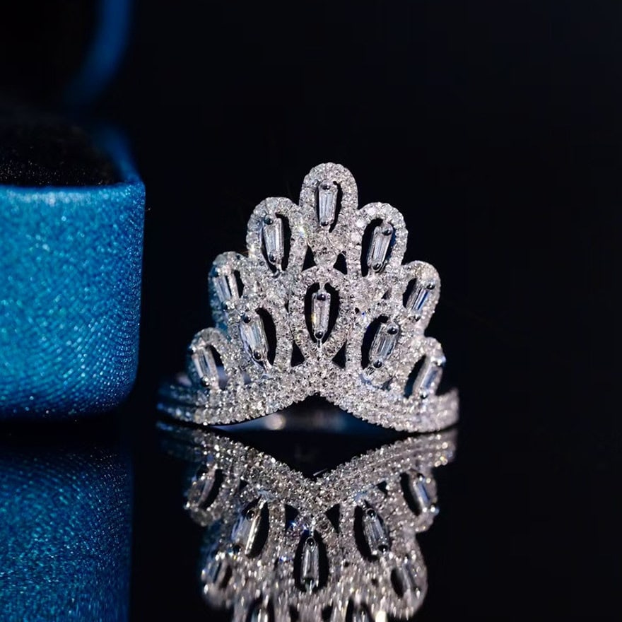 14k Gold 0.75 Ct Natural H Diamond Ring: Ref:231150047 // gold content:14k gold // ring size:7. 25us // // main gemstone:diamond // shape:multiple // carat weight:0. 75ct // clarity grade:vs-si // color:h // treatment:natural // Condition: