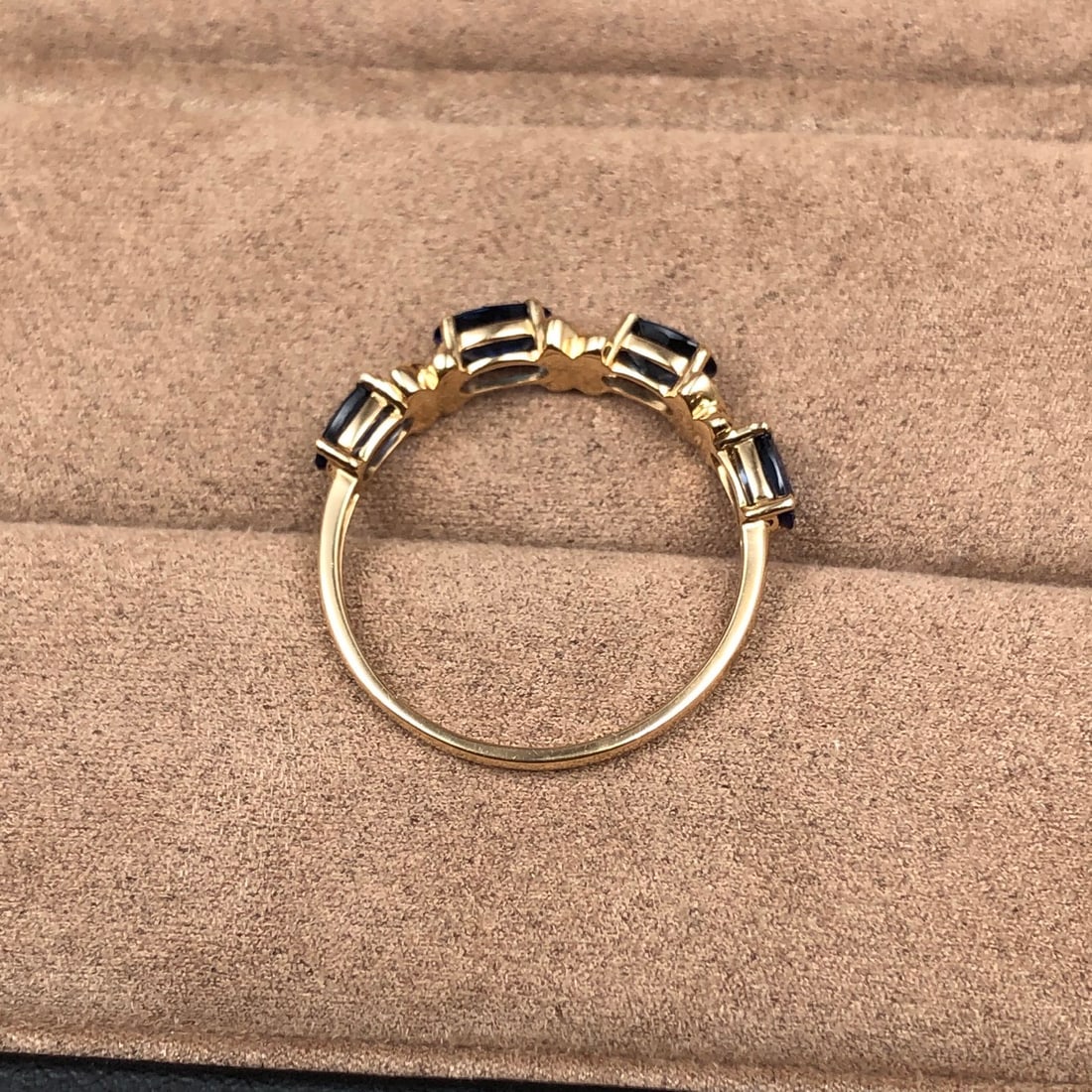 14k Gold 1.16 Ctw Natural Sapphire & Diamond Ring - 5