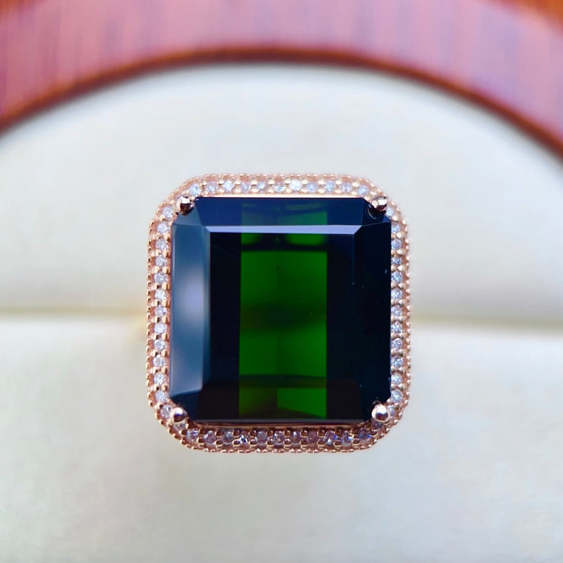 14k Gold 18.56 Ctw Natural Tourmaline & Diamond Ring - 2