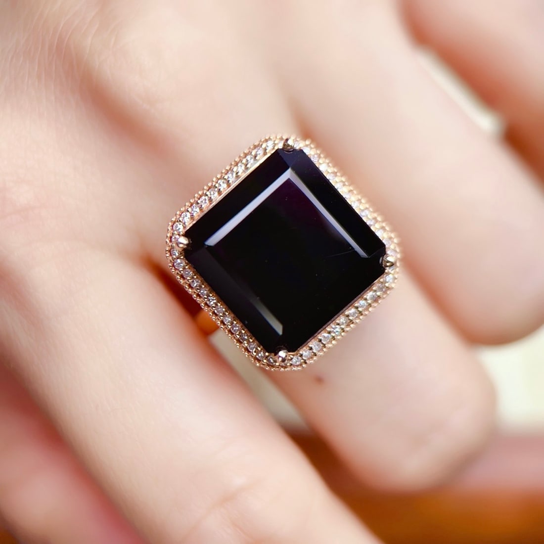 14k Gold 18.56 Ctw Natural Tourmaline & Diamond Ring - 6