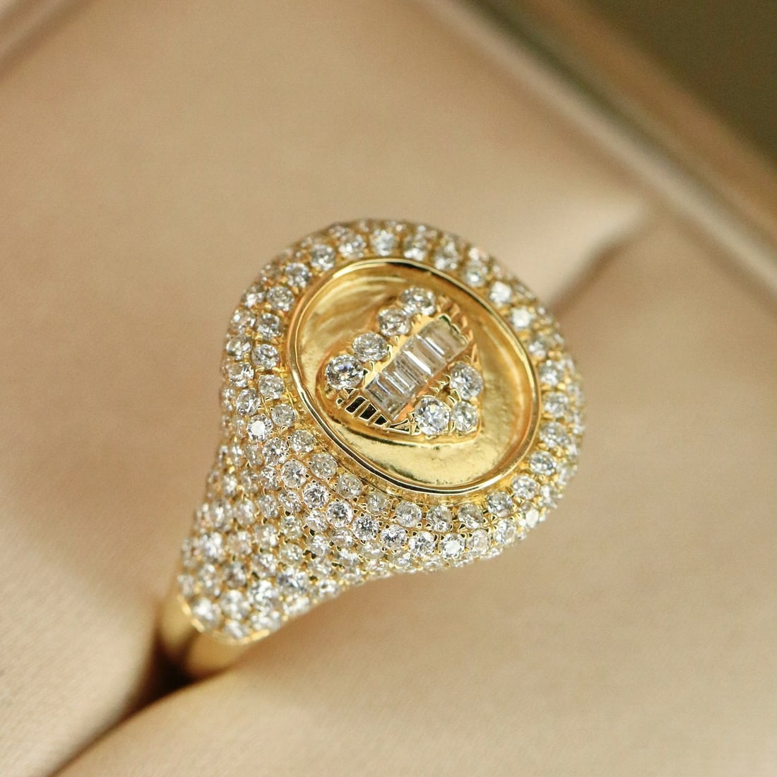 14k Gold 1.65 Ct Natural H Diamond Ring - 2