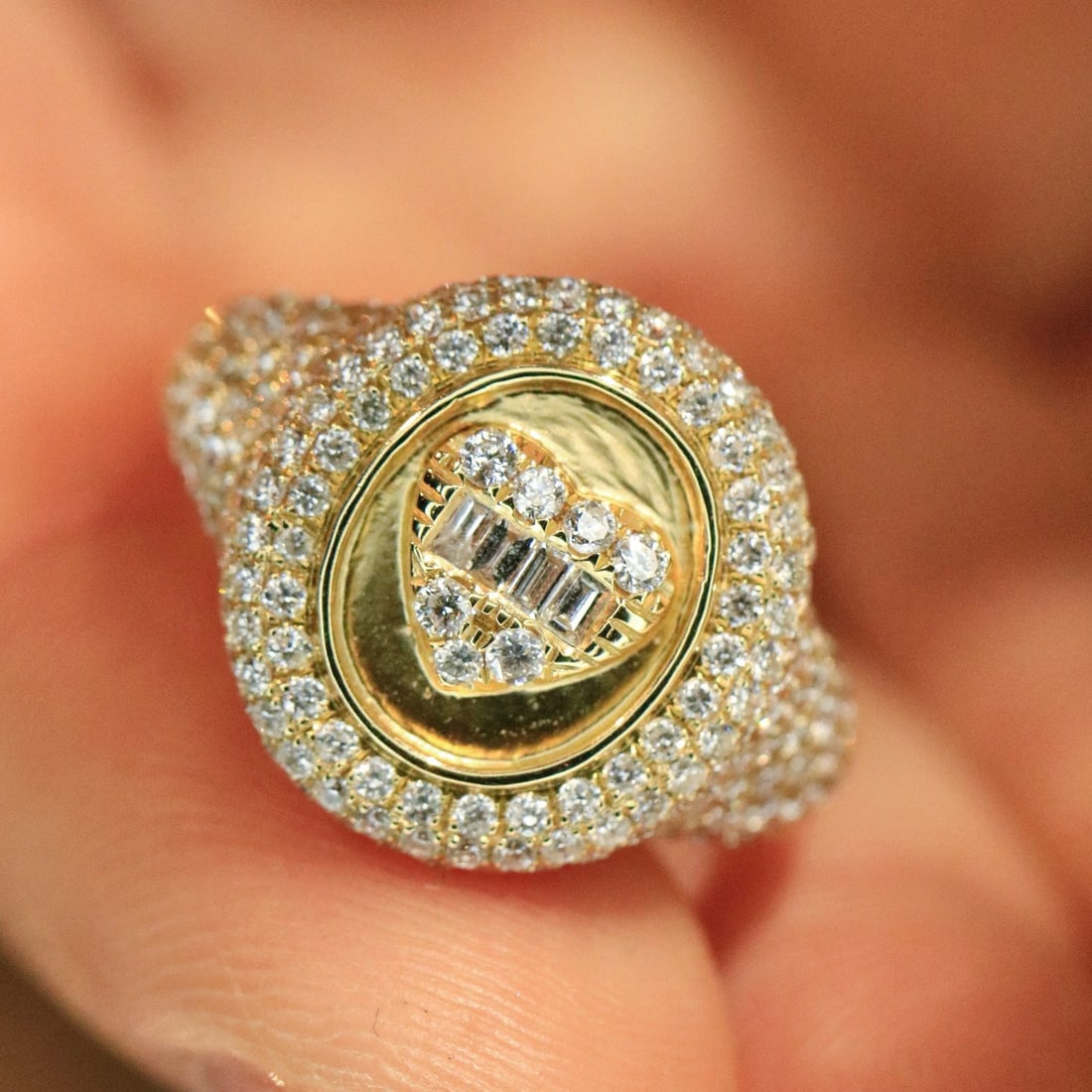 14k Gold 1.65 Ct Natural H Diamond Ring - 3