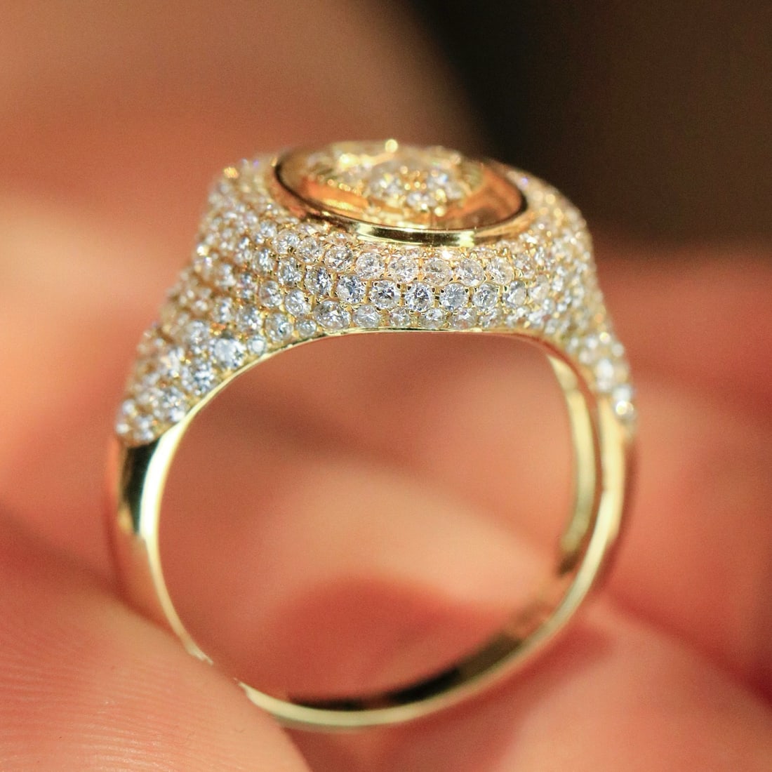 14k Gold 1.65 Ct Natural H Diamond Ring - 4