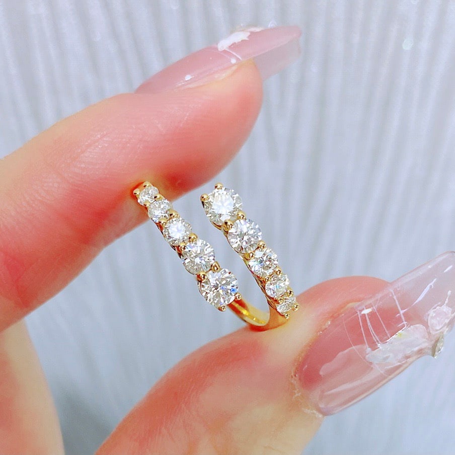 14k Gold 0.85 Ct Natural H Diamond Ring (1 of 9)