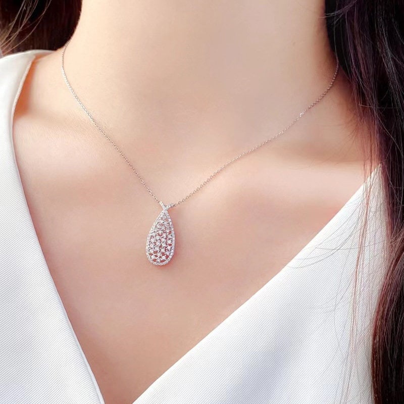 14k Gold 0.5 Ct Natural H Diamond Pendant( Without Chain ) - 3