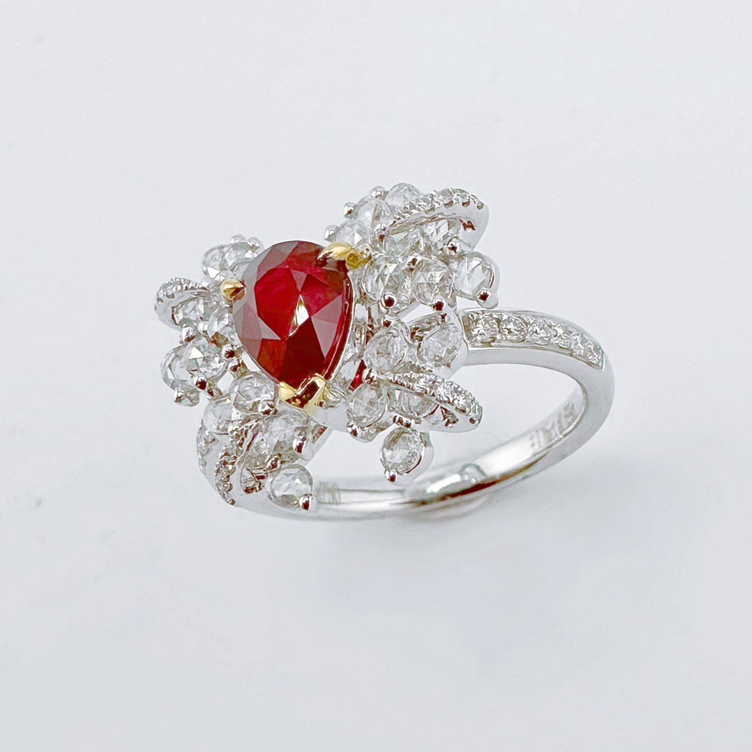 14k Gold 1.85 Ctw Natural Ruby & Diamond Ring - 2