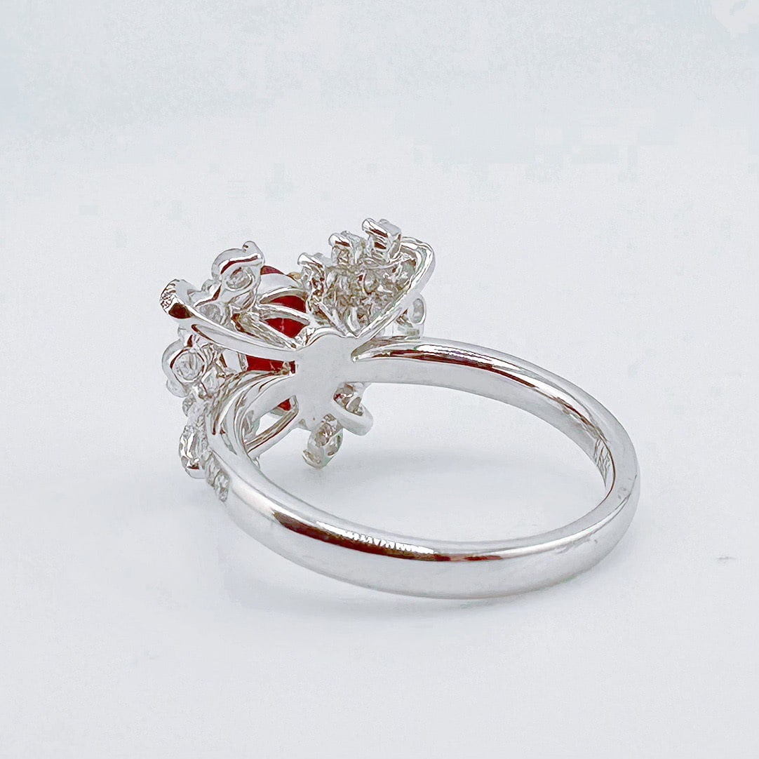 14k Gold 1.85 Ctw Natural Ruby & Diamond Ring - 4
