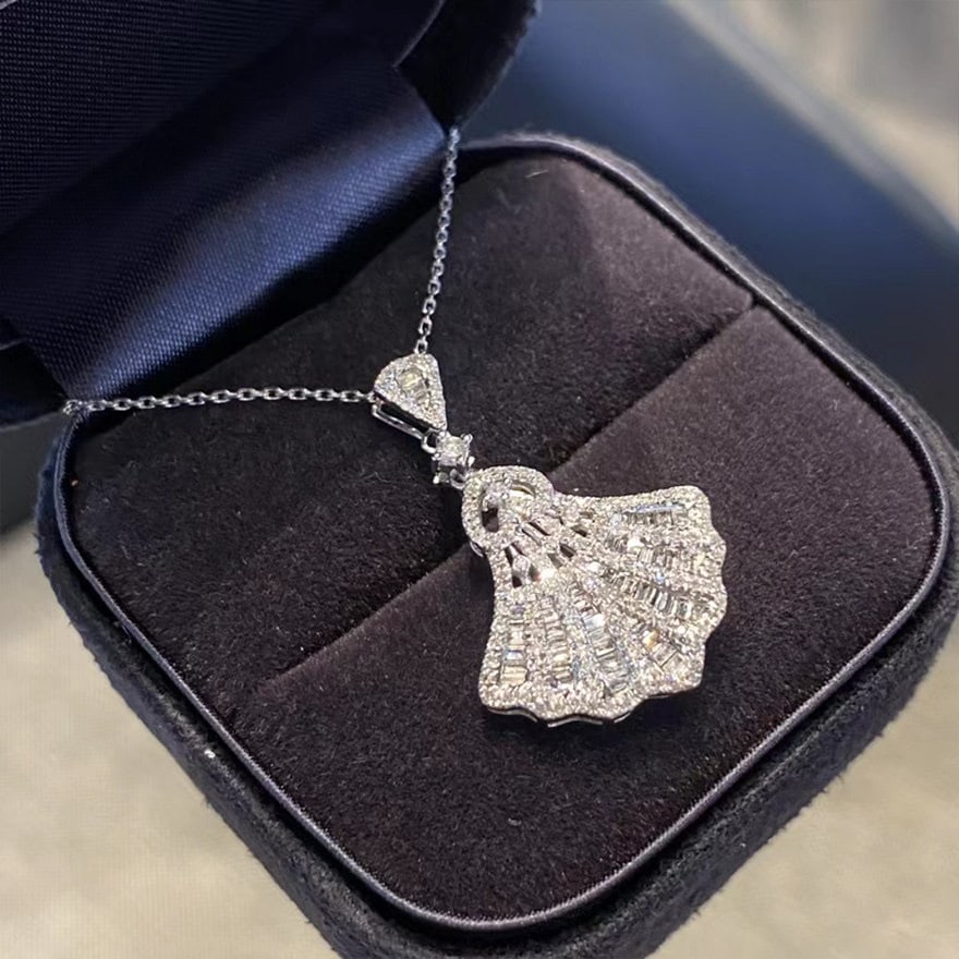 14k Gold 0.70 Ct Natural H Diamond Pendant( Without Chain ) - 3