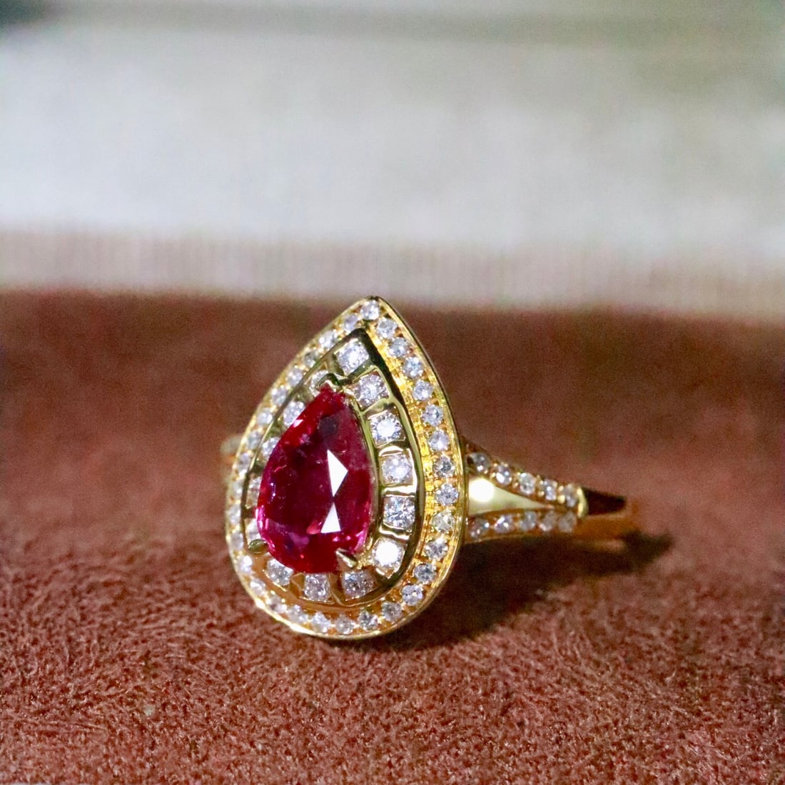 14k Gold 1.18 Ctw Natural Ruby & Diamond Ring - 2