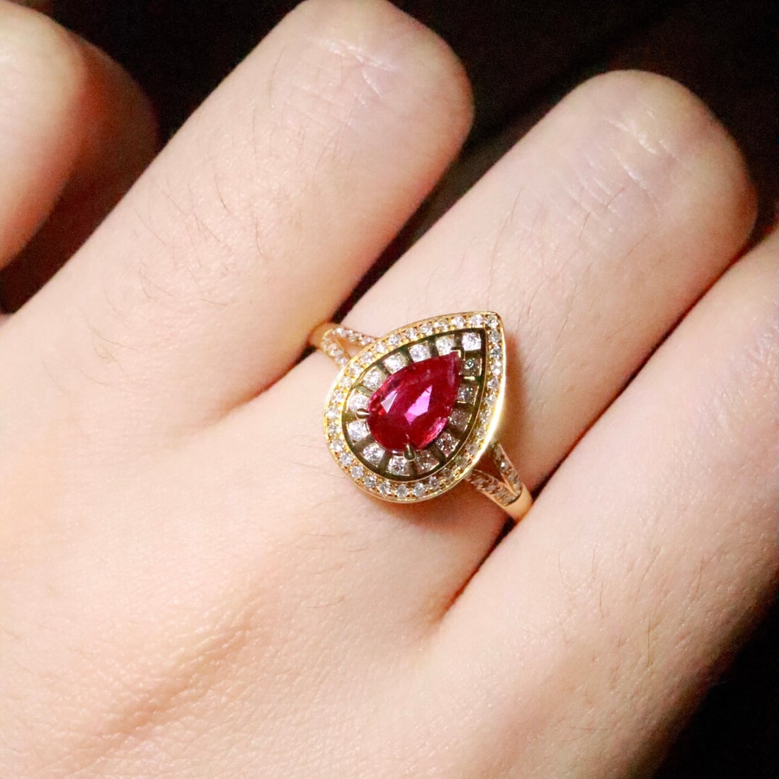 14k Gold 1.18 Ctw Natural Ruby & Diamond Ring - 5