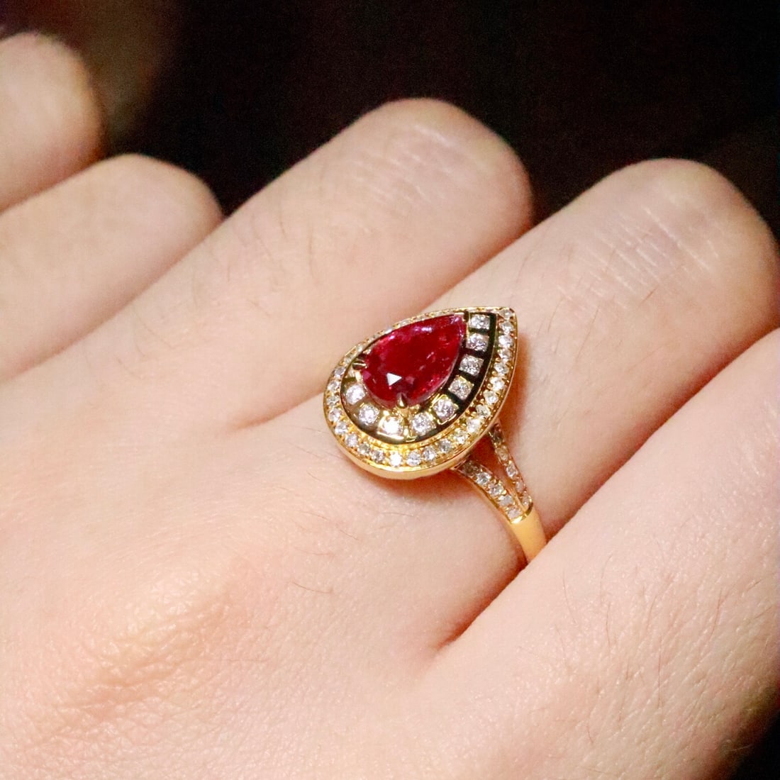 14k Gold 1.18 Ctw Natural Ruby & Diamond Ring - 6