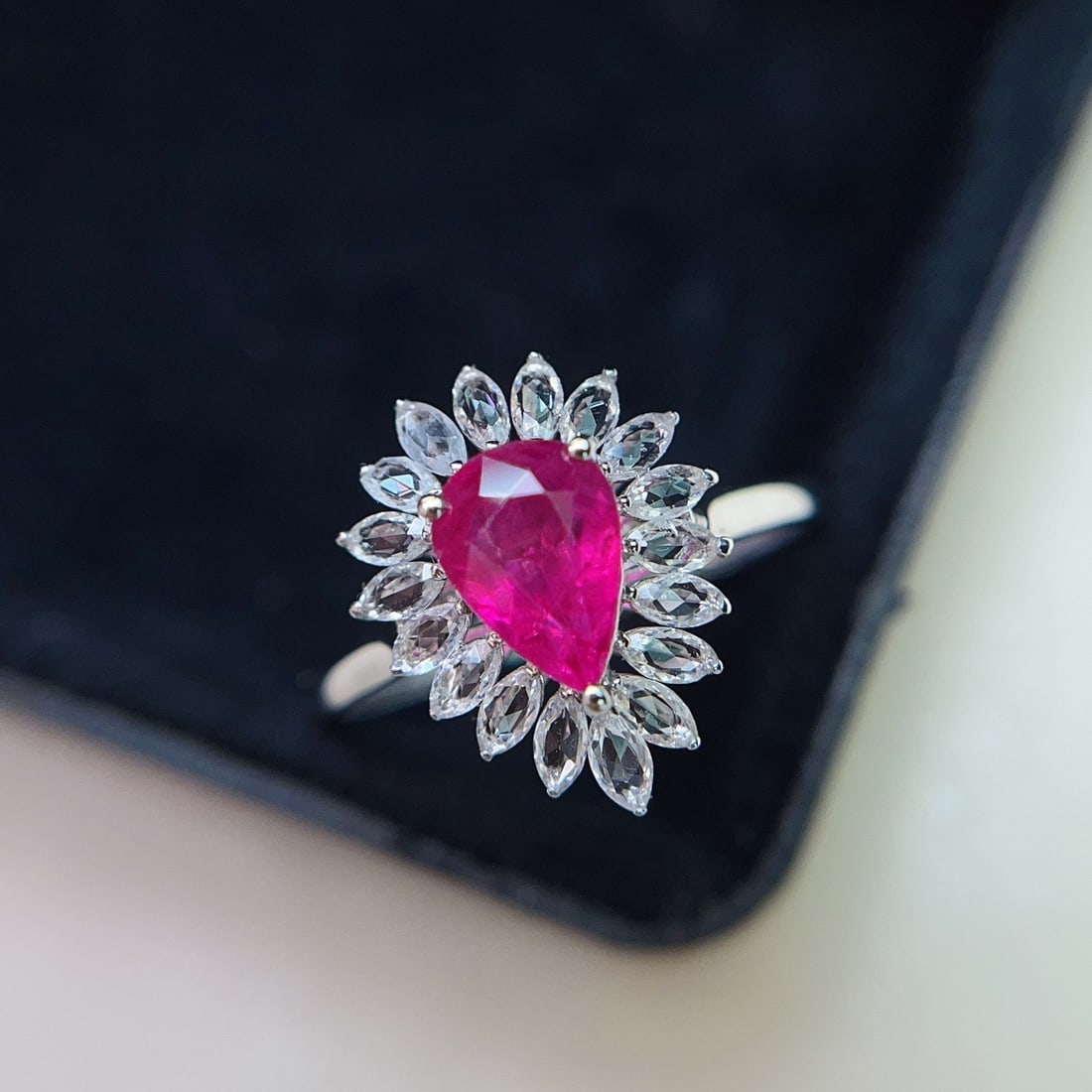 14k Gold 1.05 Ct Natural Ruby & Sapphire Ring - 3