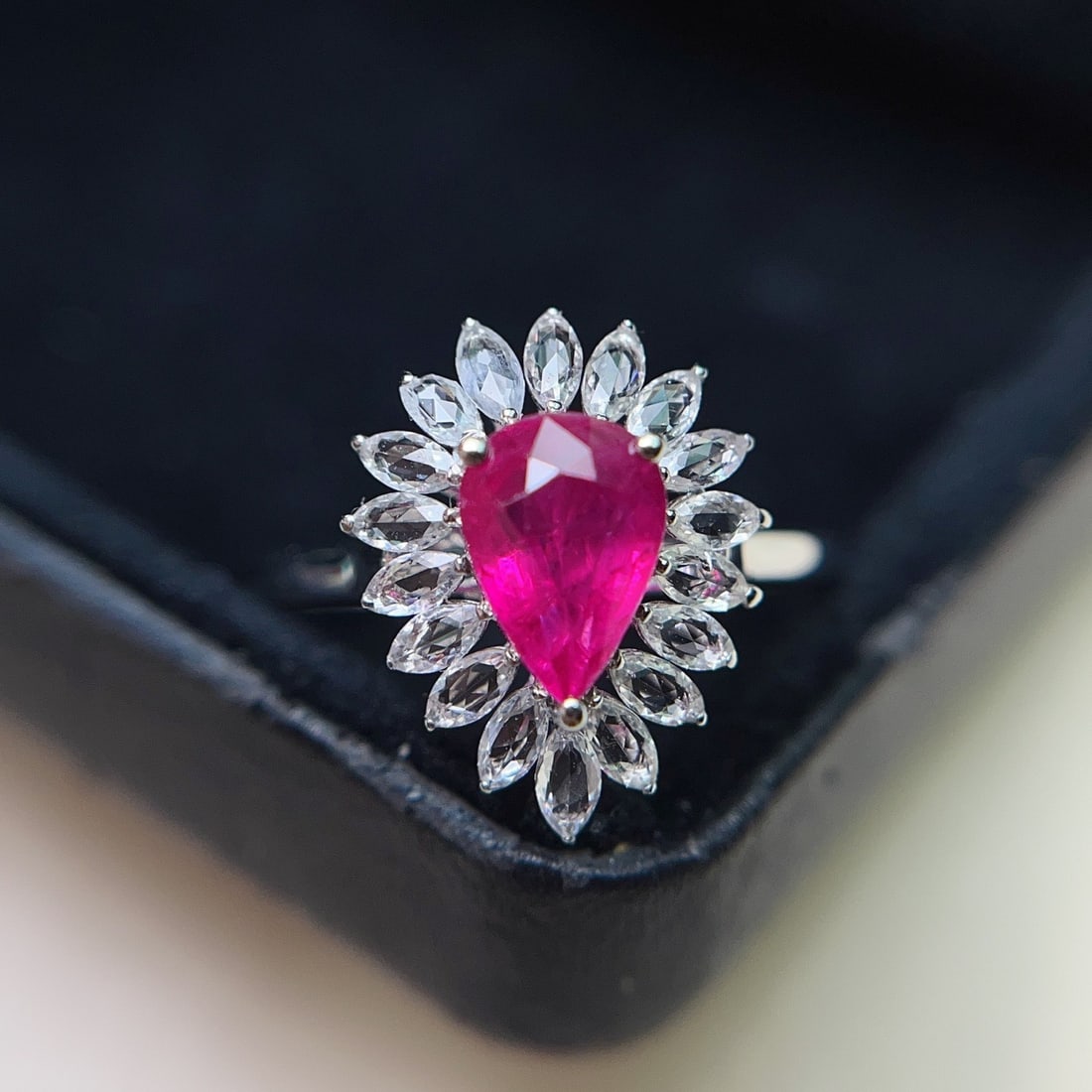 14k Gold 1.05 Ct Natural Ruby & Sapphire Ring - 4