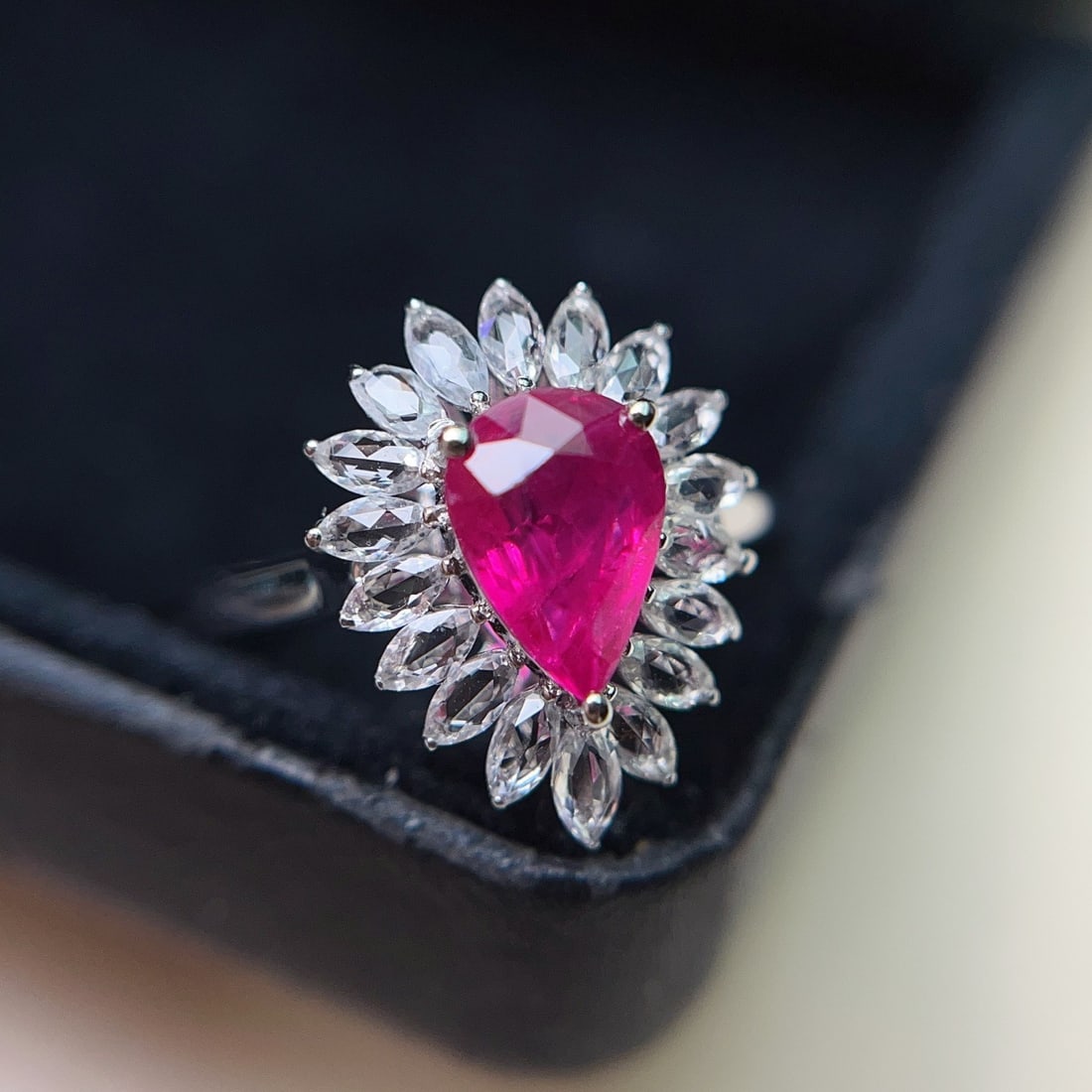 14k Gold 1.05 Ct Natural Ruby & Sapphire Ring - 5