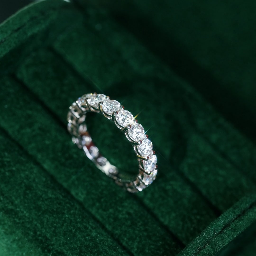 14k Gold 2.70 Ct Natural H Diamond Ring - 6