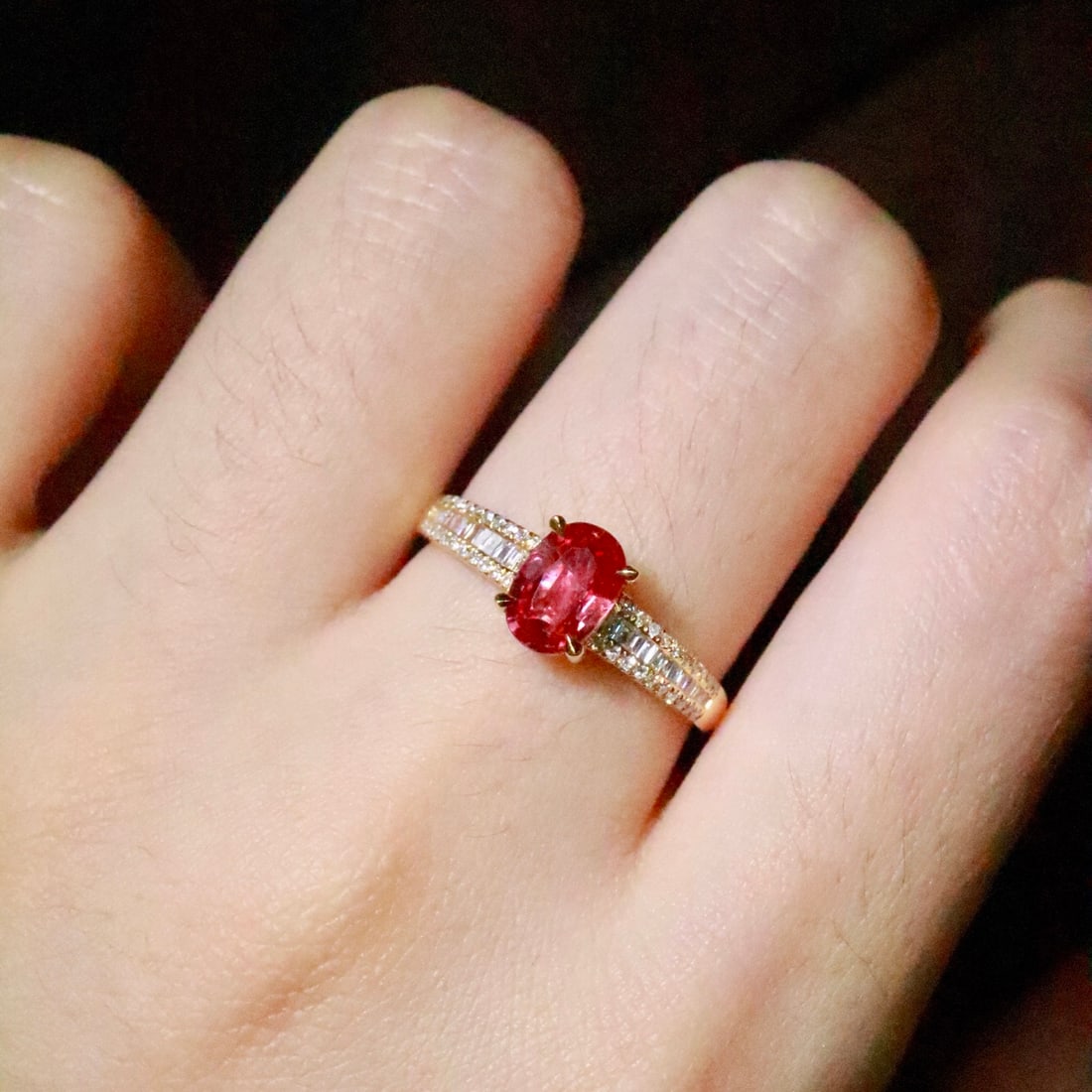 14k Gold 1.26 Ctw Natural Ruby & Diamond Ring - 5