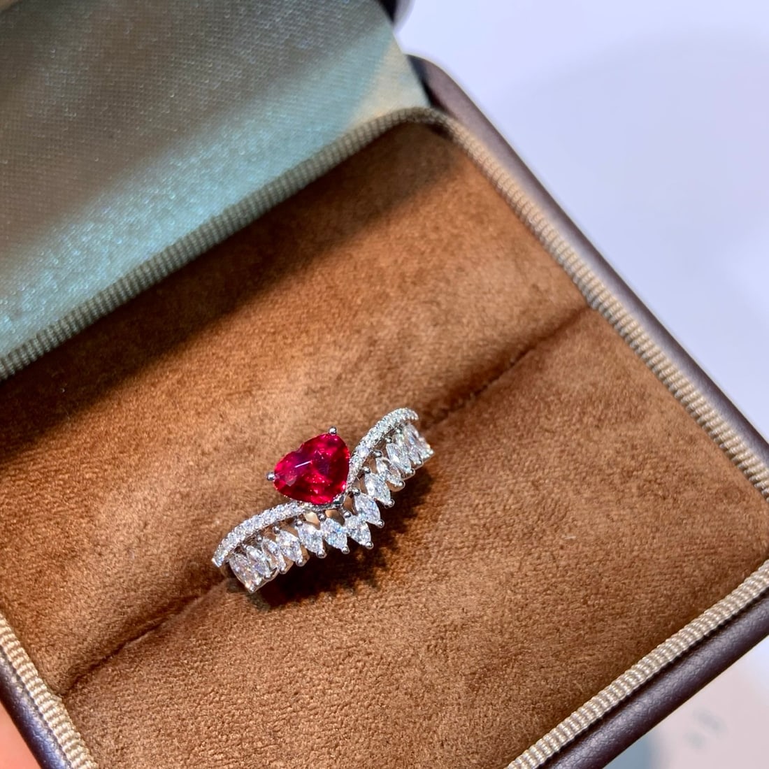 14k Gold 1.19 Ctw Natural Ruby & Diamond Ring - 2