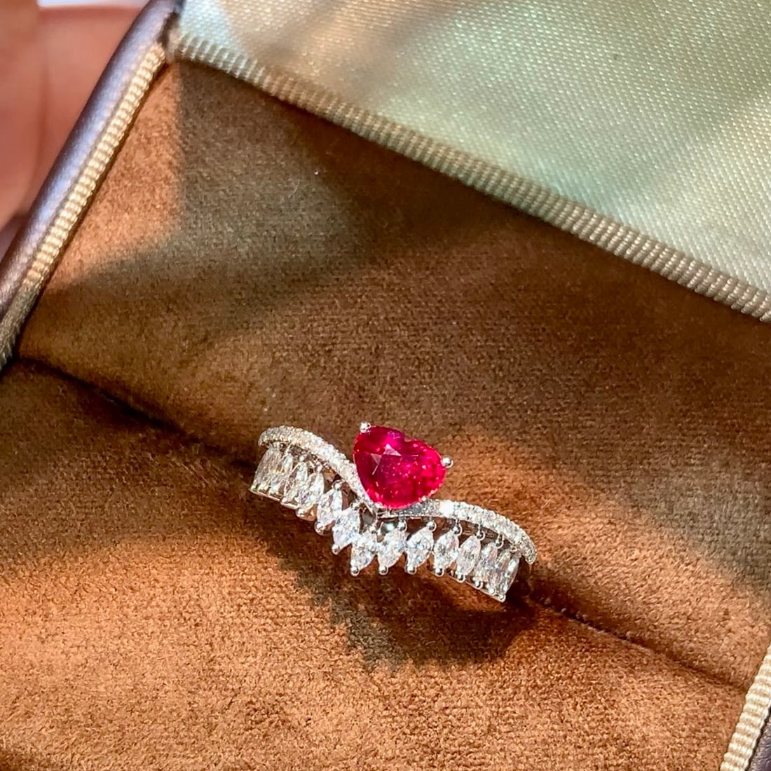 14k Gold 1.19 Ctw Natural Ruby & Diamond Ring - 3