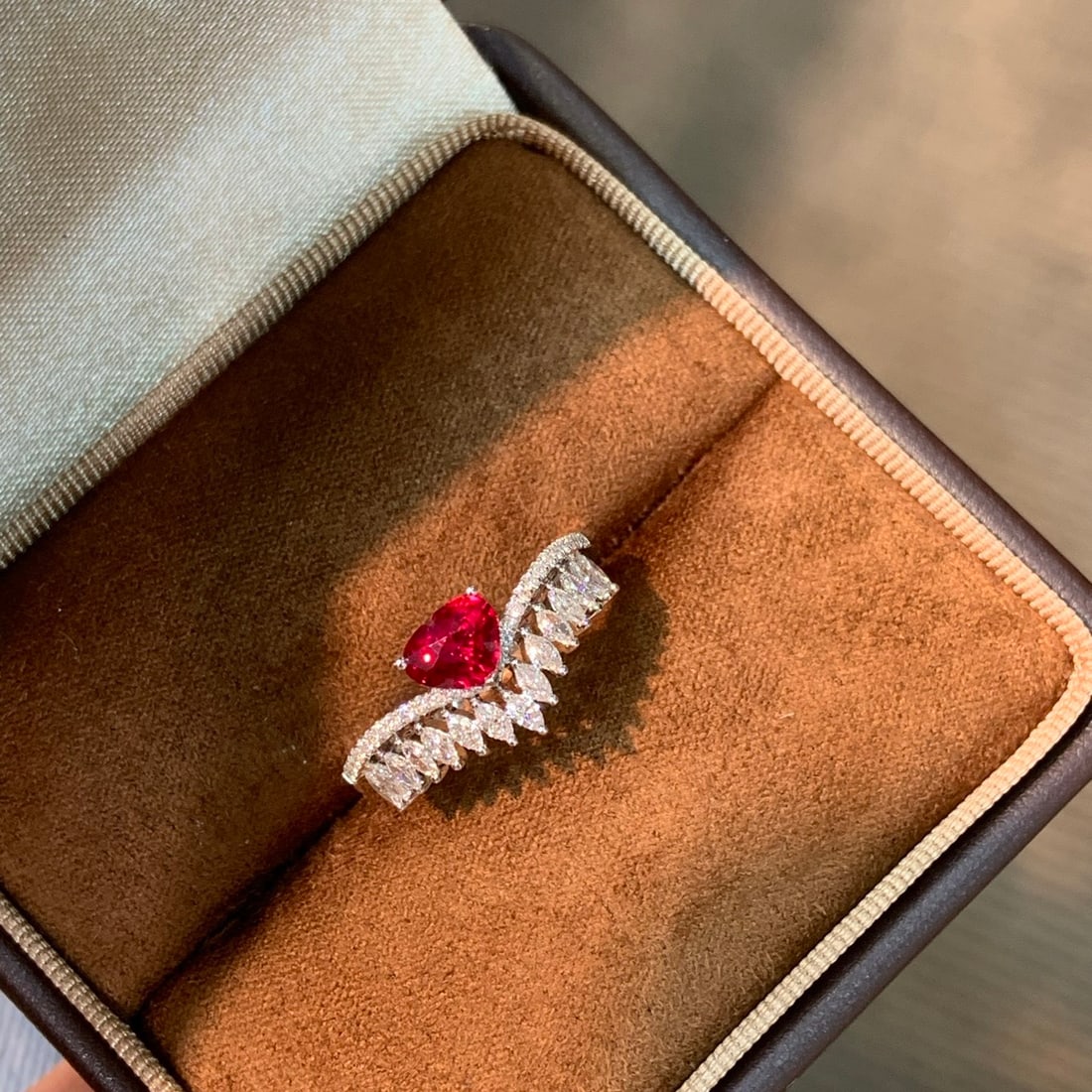 14k Gold 1.19 Ctw Natural Ruby & Diamond Ring - 4