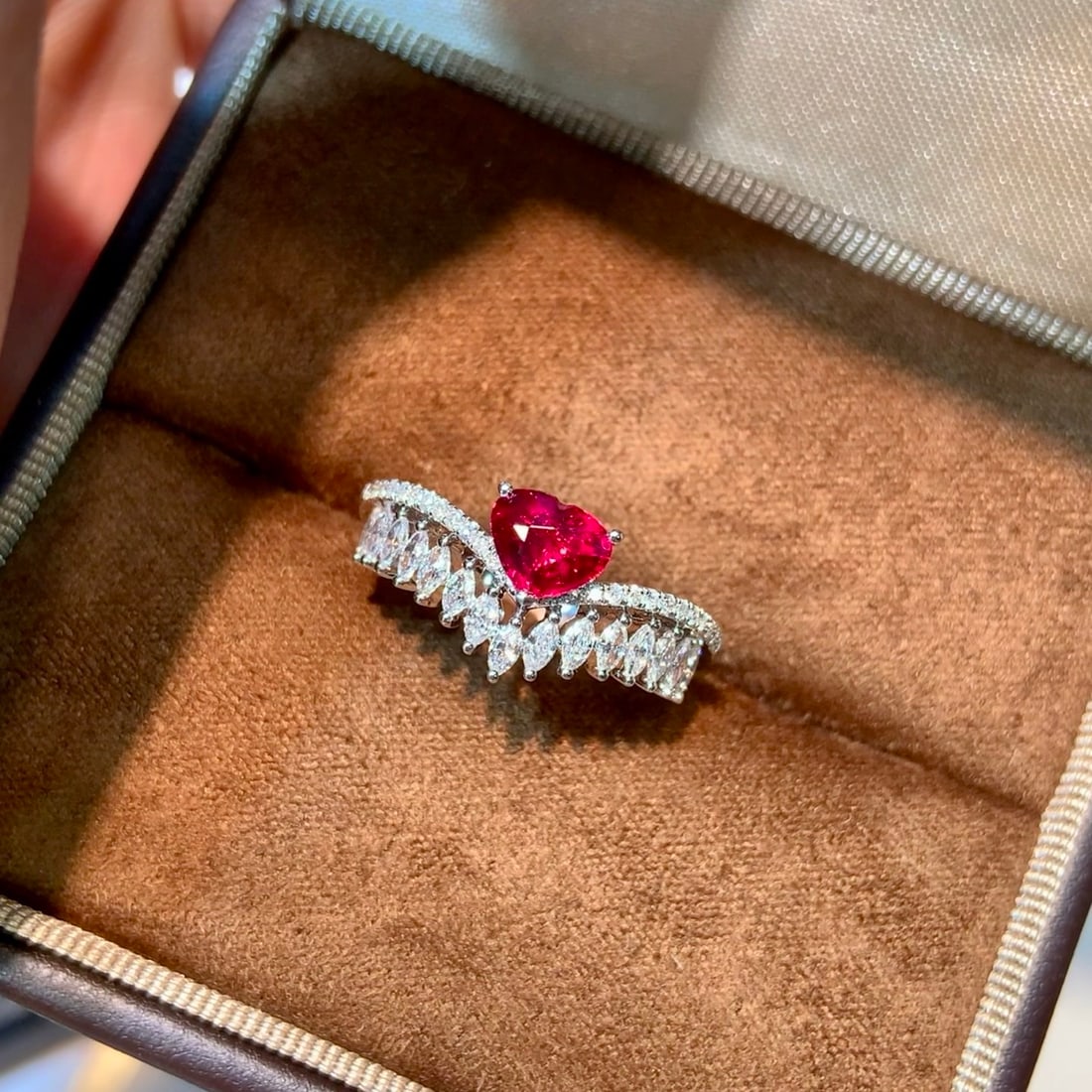 14k Gold 1.19 Ctw Natural Ruby & Diamond Ring - 5