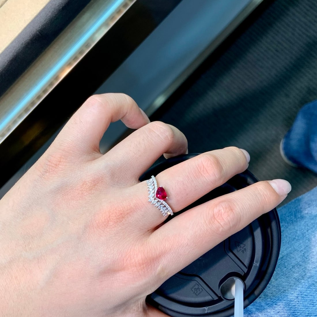 14k Gold 1.19 Ctw Natural Ruby & Diamond Ring - 6
