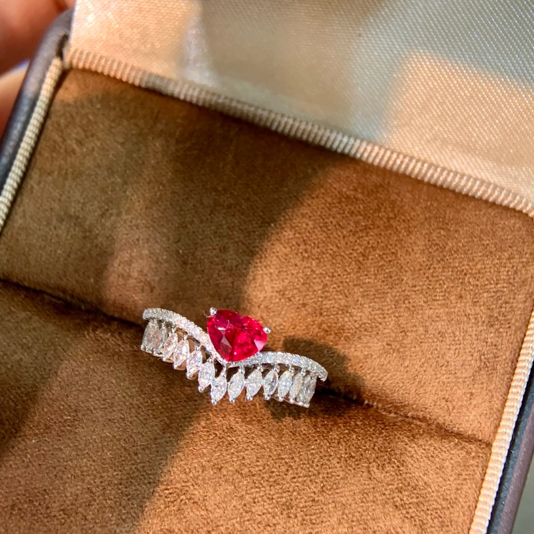 14k Gold 1.19 Ctw Natural Ruby & Diamond Ring - 8