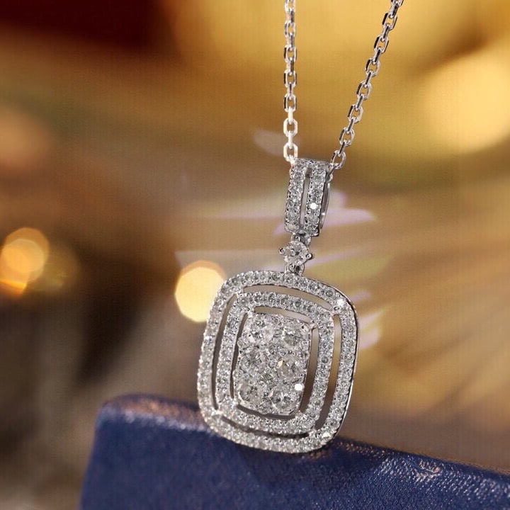 14k Gold 1.00 Ct Natural H Diamond Pendant( Without Chain ) - 3