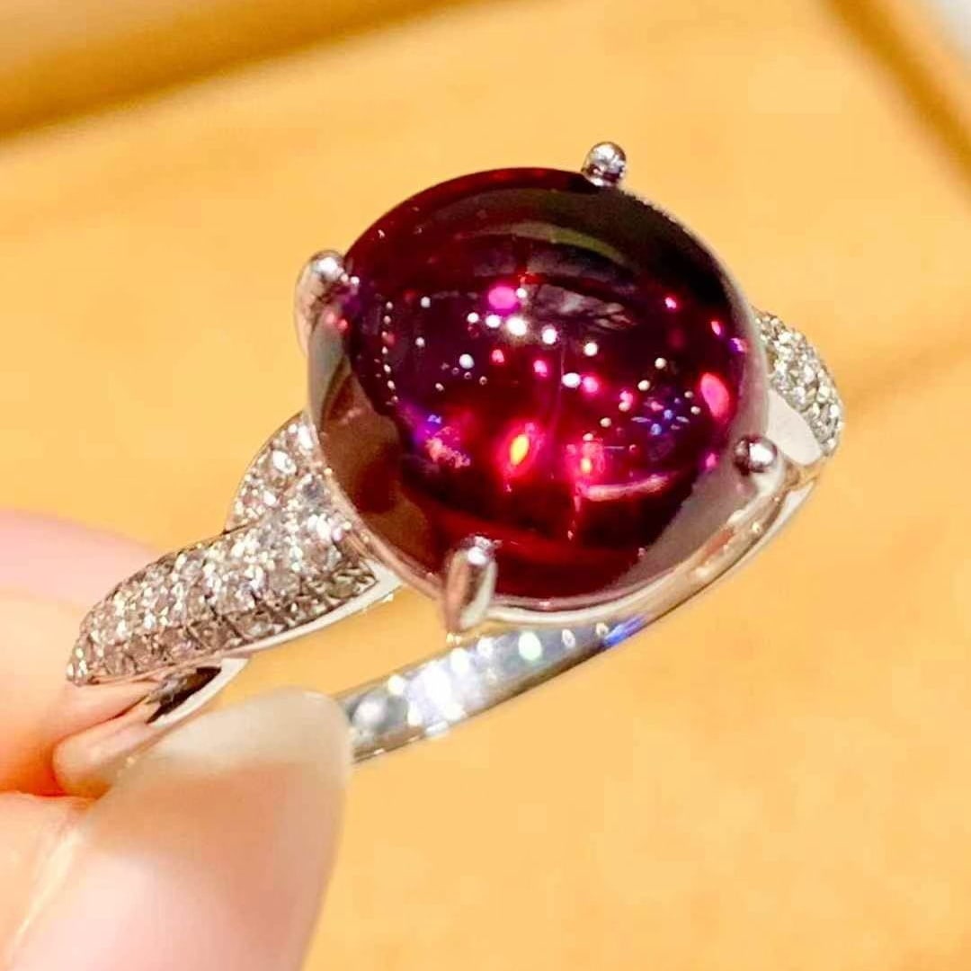 14k Gold 3.5 Ct Natural Tourmaline & Diamond Ring - 2