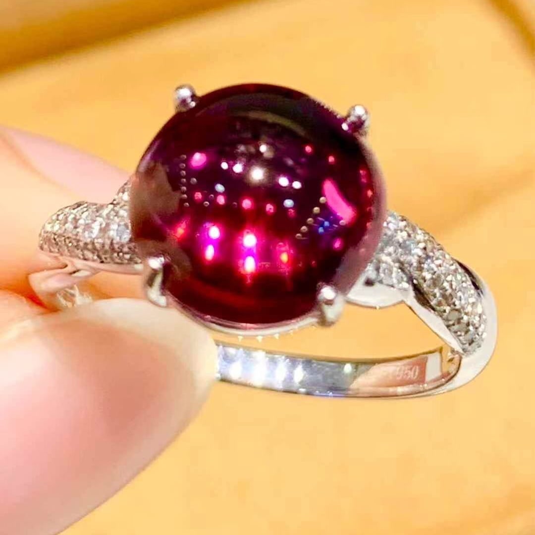 14k Gold 3.5 Ct Natural Tourmaline & Diamond Ring - 3
