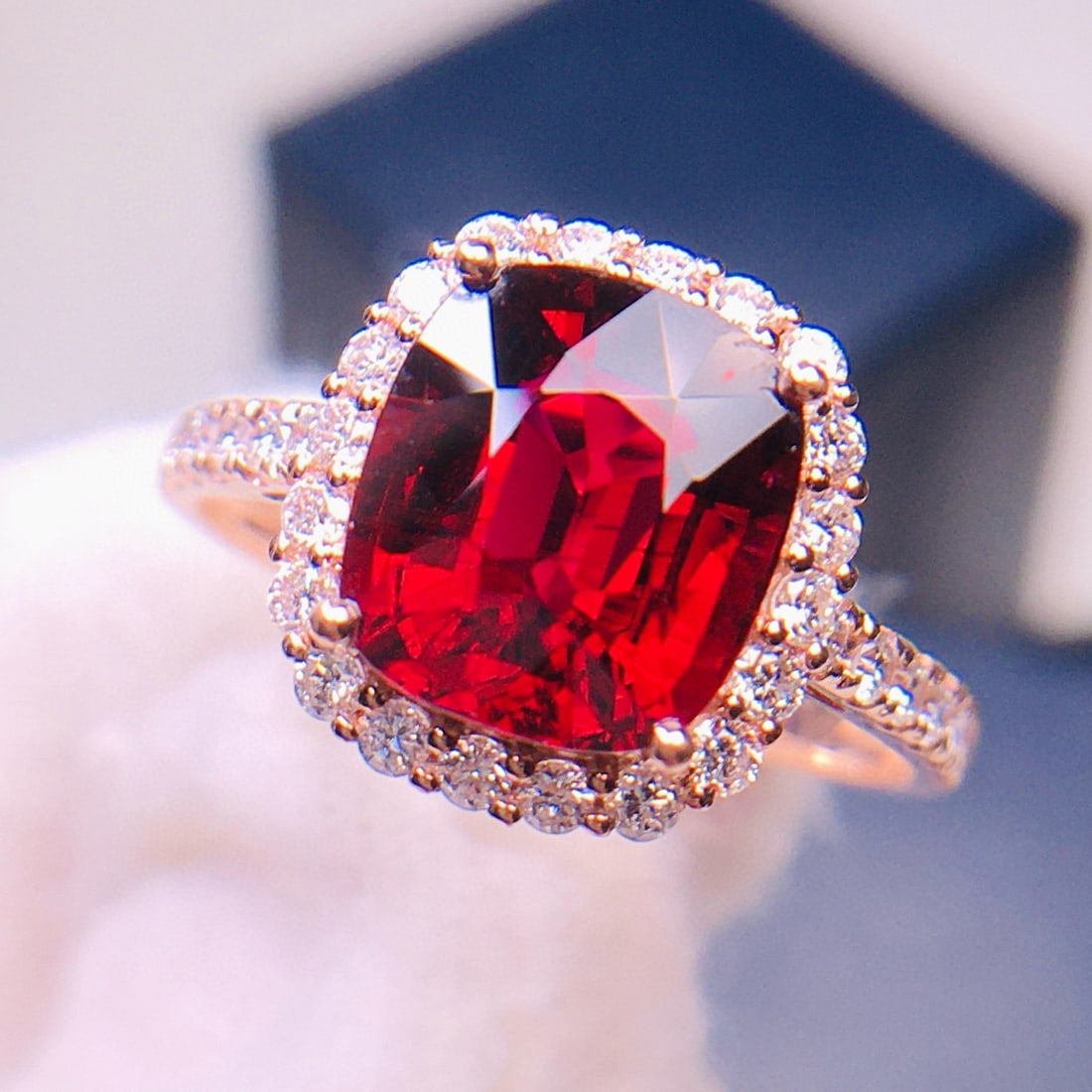 14k Gold 3.15 Ct Natural Tourmaline & Diamond Ring - 3