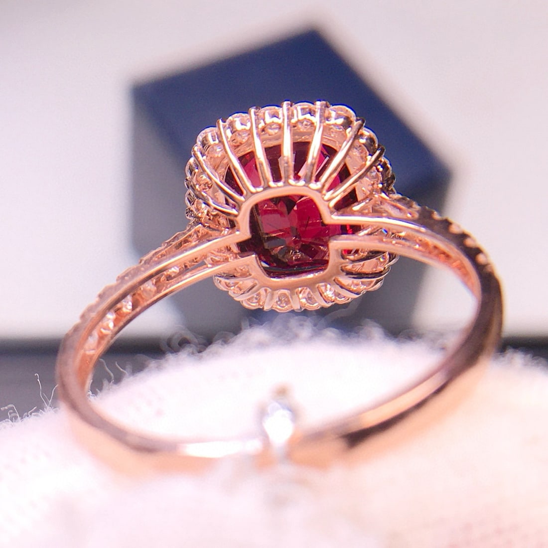 14k Gold 3.15 Ct Natural Tourmaline & Diamond Ring - 5