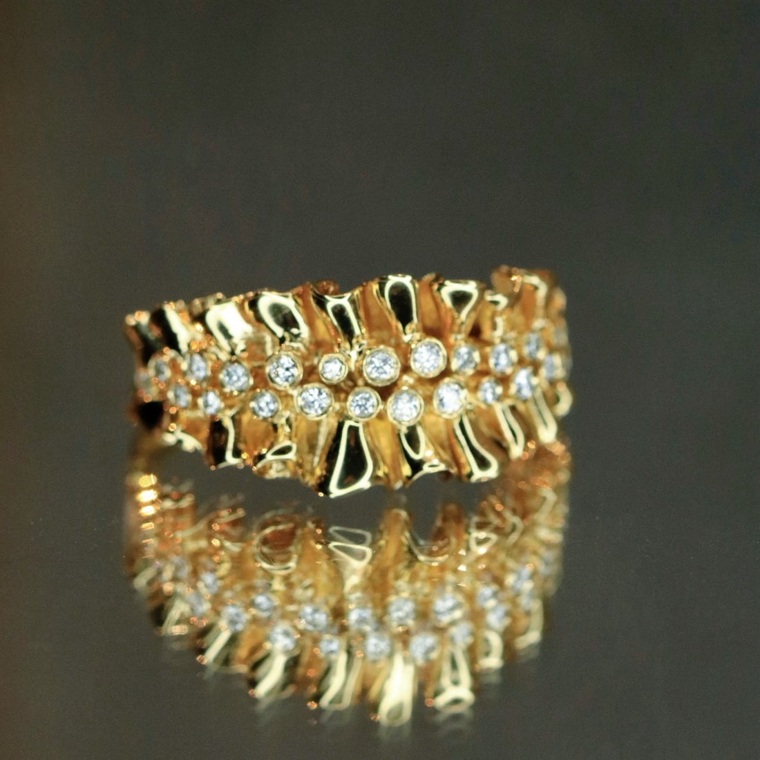 14k Gold 0.22 Ct Natural H Diamond Ring (1 of 9)