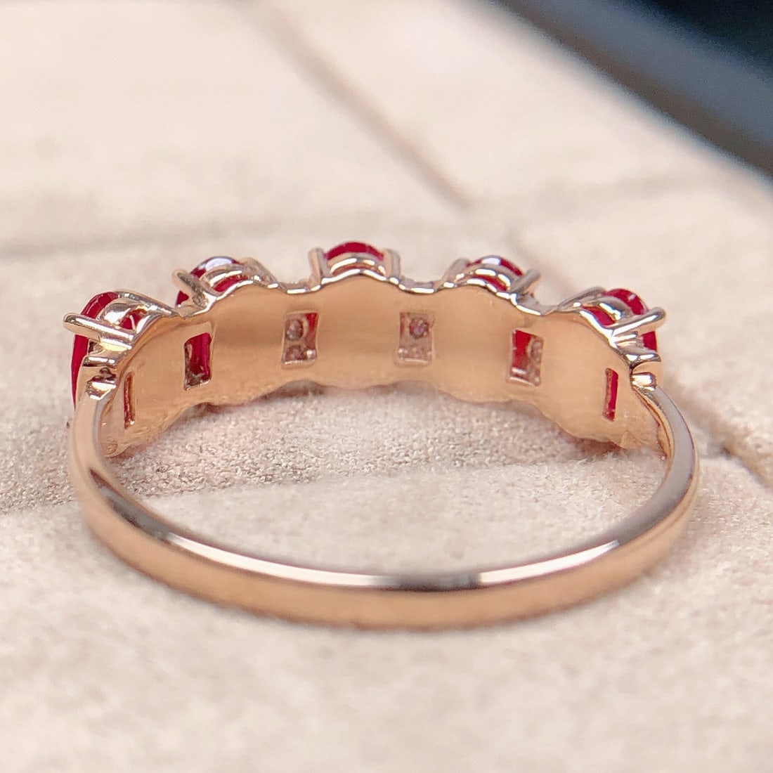 14k Gold 1.38 Ctw Natural Ruby & Diamond Ring - 6