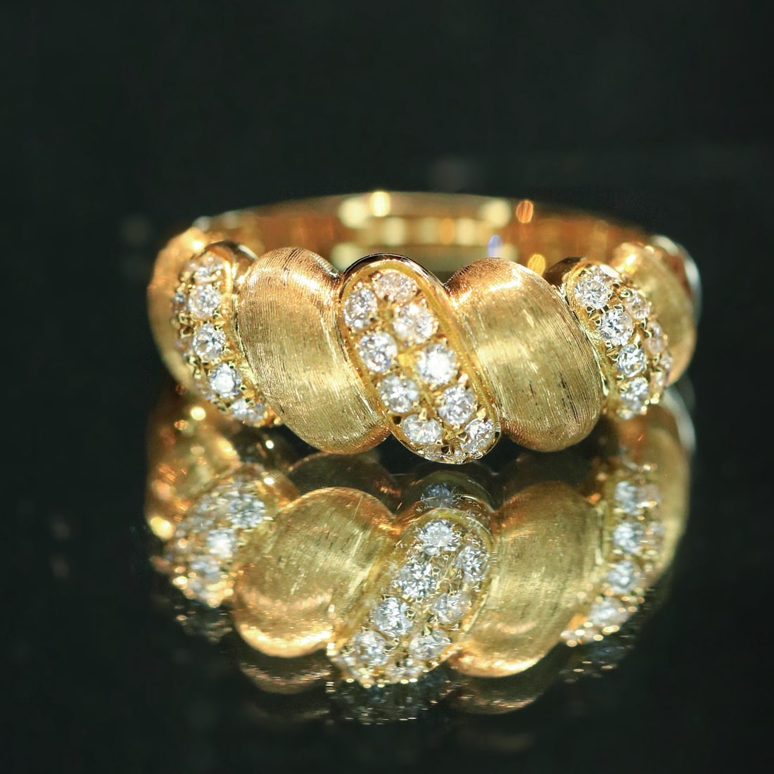 14k Gold 0.36 Ct Natural H Diamond Ring (1 of 9)