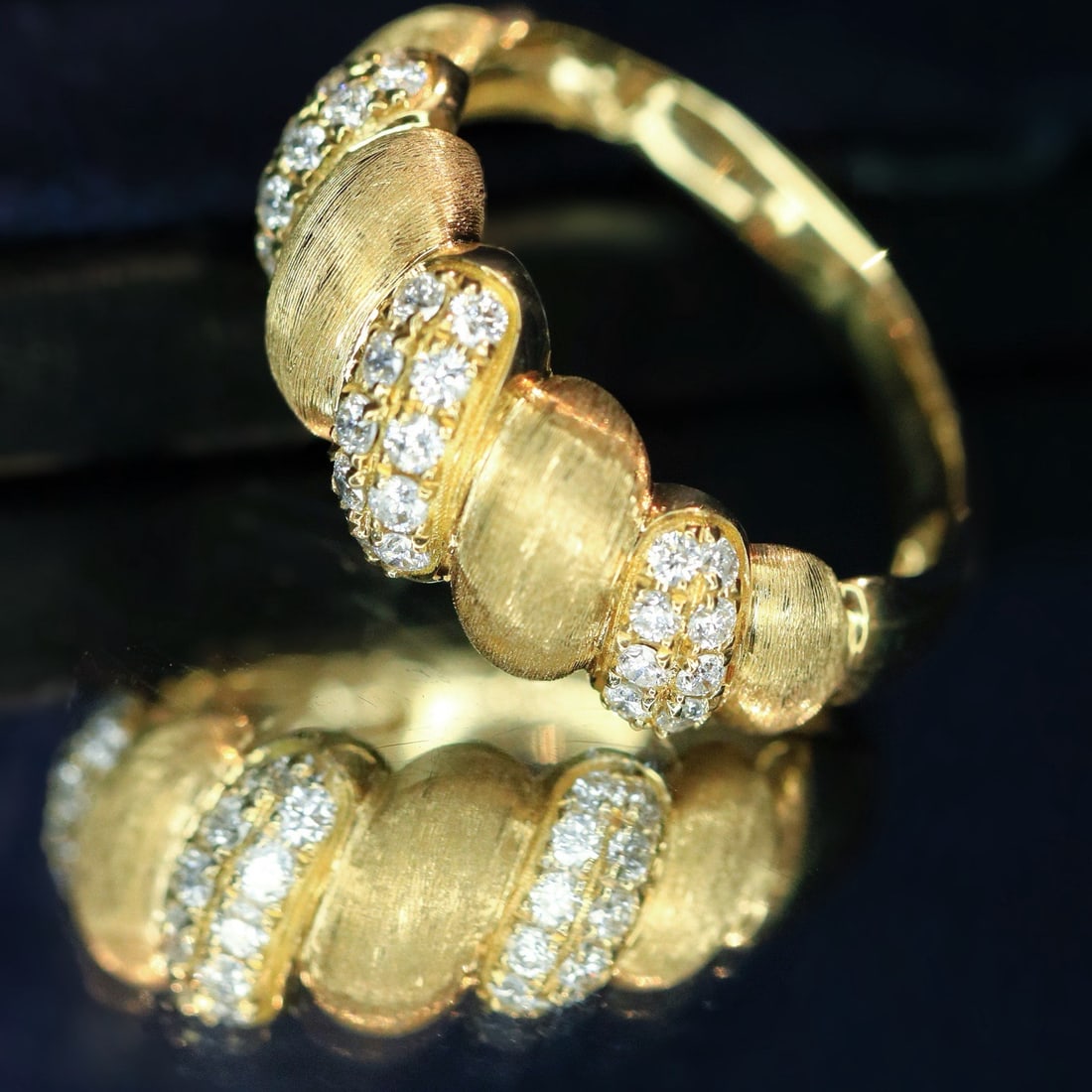 14k Gold 0.36 Ct Natural H Diamond Ring - 6