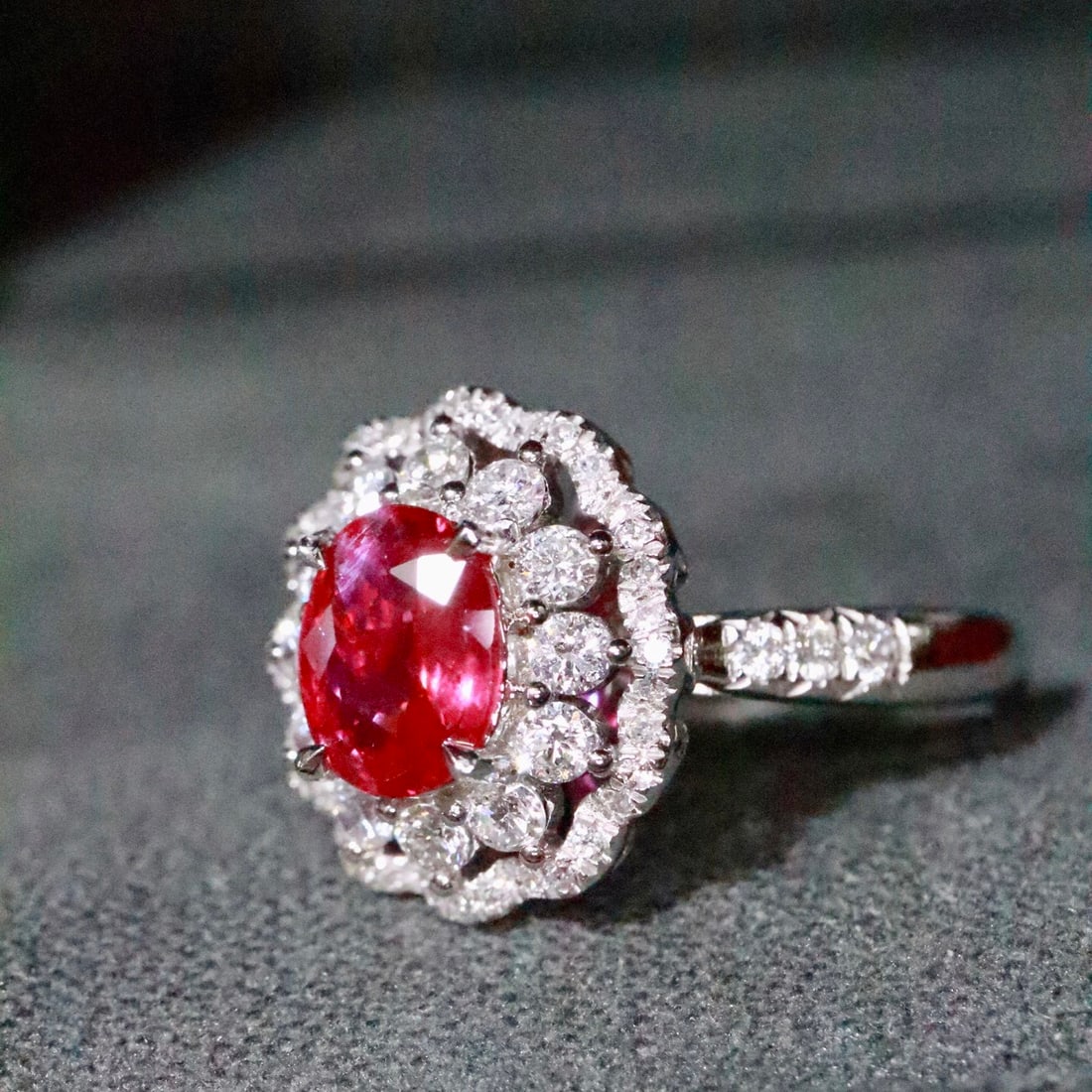 14k Gold 1.72 Ctw Natural Ruby & Diamond Ring - 2