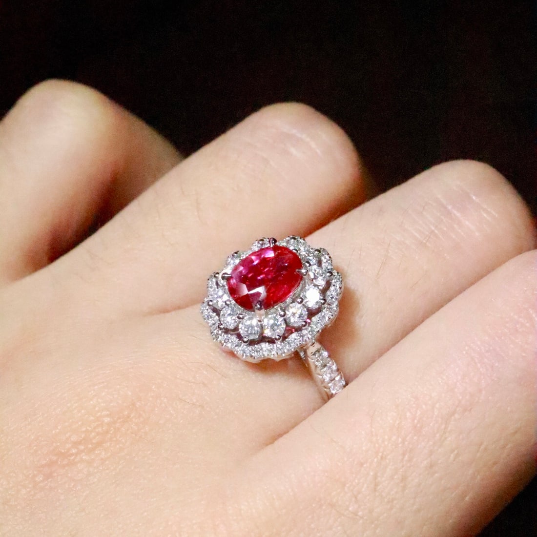 14k Gold 1.72 Ctw Natural Ruby & Diamond Ring - 5