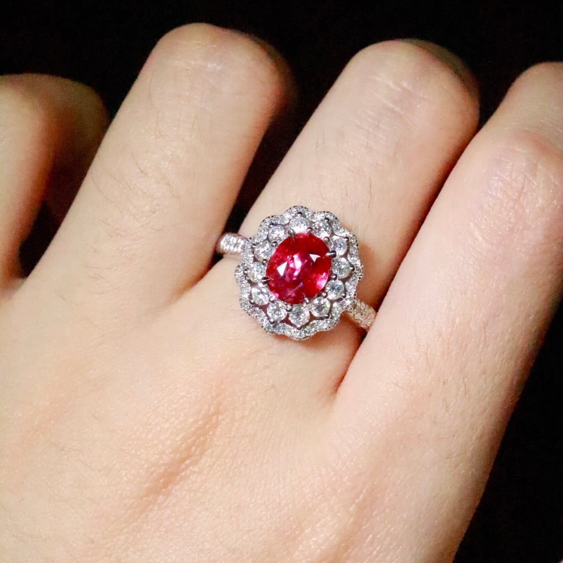 14k Gold 1.72 Ctw Natural Ruby & Diamond Ring - 6