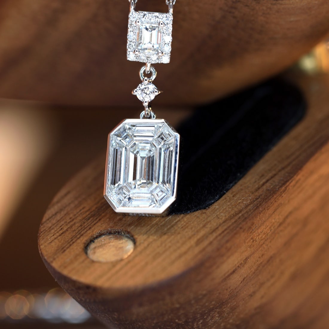 14k Gold 0.5 Ct Natural H Diamond Necklace - 5